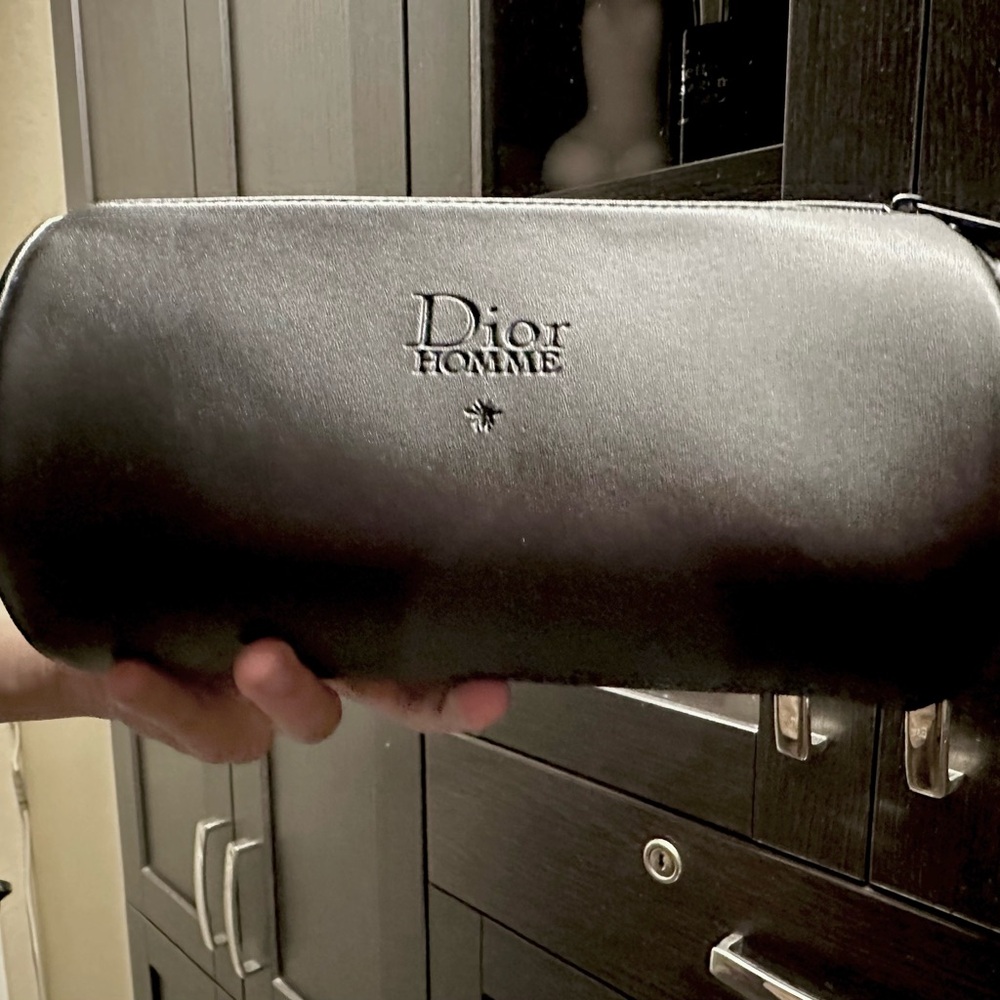 Dior Homme Black Cosmetic Bag Toiletry Travel Case